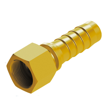 Safety-clamp screw coupling for steam in stainless brass, type SHF-HP/EN - 2-piece, flat-sealing EN14423 - female thread